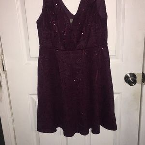 Purple sparkly dress